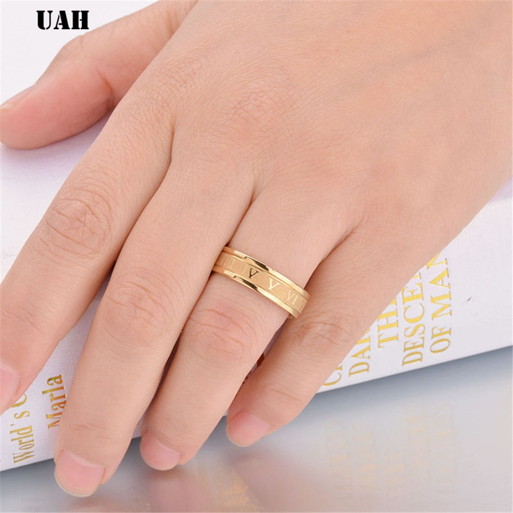 Fashion Ring Roman Numerals