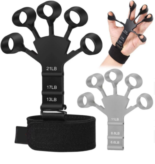 Strength trainer finger resistance belt