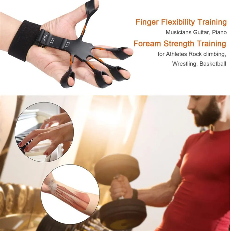 Strength trainer finger resistance belt
