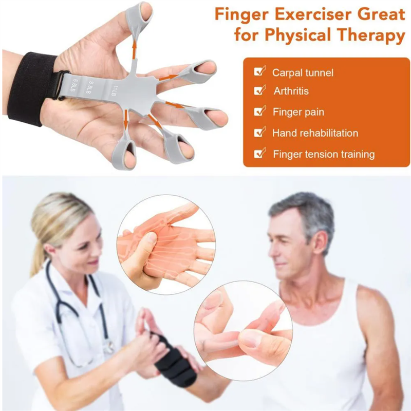 Strength trainer finger resistance belt