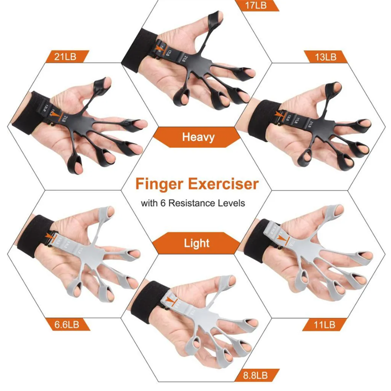 Strength trainer finger resistance belt
