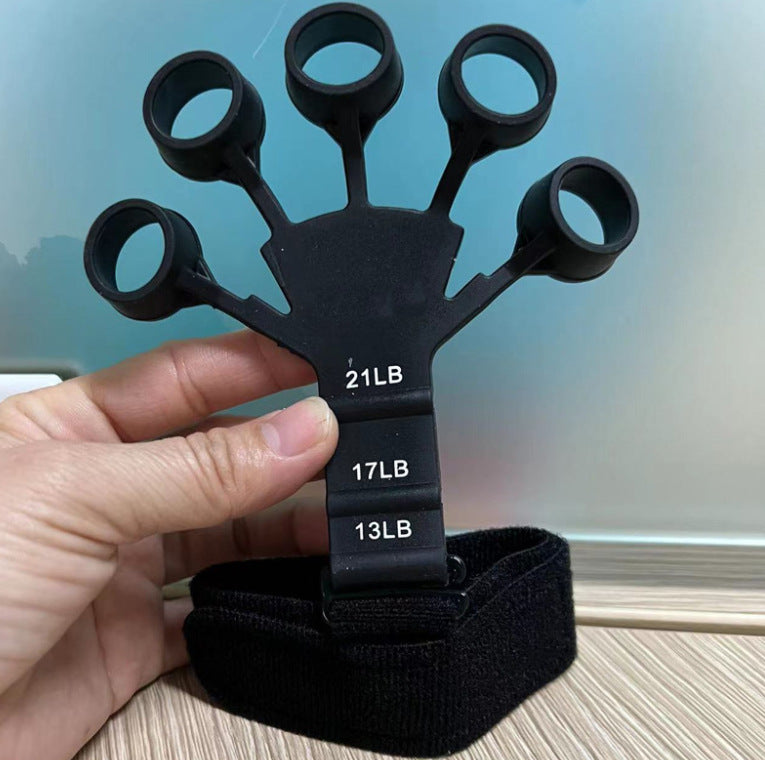 Strength trainer finger resistance belt