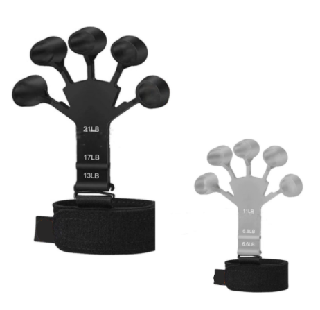 Strength trainer finger resistance belt