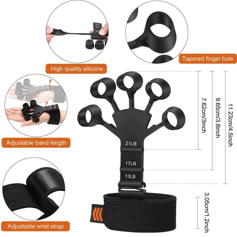Strength trainer finger resistance belt